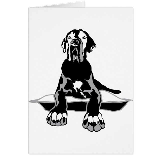 Cartão Engraçado, Grande Dane Ilios (Frente)