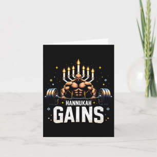 Cartão Engraçado Hanukkah Jewish Gyout Hannukah ganha