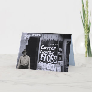 Cartão Engraçado - Hoes De Corte De Algodão