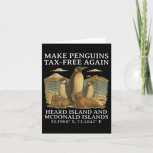 Cartão Engraçado Humor Sarcástico Pinguim Torna Pinguim I