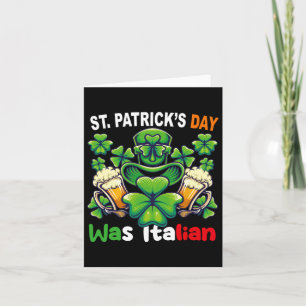 Cartão Engraçado Irlandês - Dia de São Patrício Mão-de-Ob