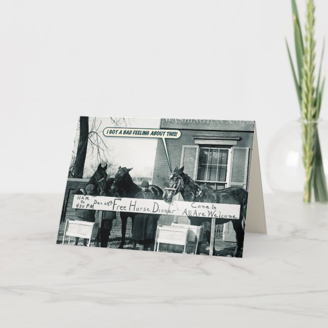 Cartão Engraçado - Janto Cavalo (Frente)