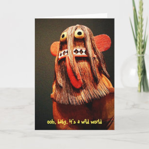 Cartão Engraçado Kachina Face É uma citação mundial selva