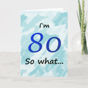 Cartão ` engraçado m 80 do aniversário I do 80 assim qu