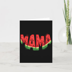 Cartão Engraçado Mama Melancia da Fruta de Verão