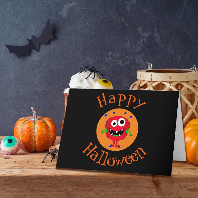 Cartão Engraçado, Monstro, Halloween (You're sure to bring a smile to the face of anyone who receives this awesome card!)