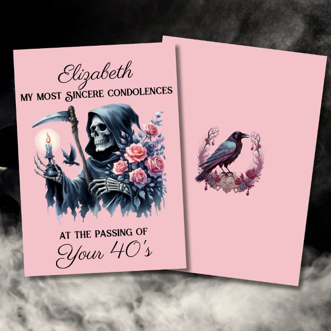 Cartão Engraçado Morte por Caça à Minha Juventude 50 Anos (Criador carregado)