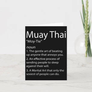 Cartão Engraçado Muay Thai E Tailandês Boxing - Muay Thai