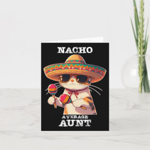 Cartão Engraçado Nacho Média Tia Cinco De Mayo Mexicano