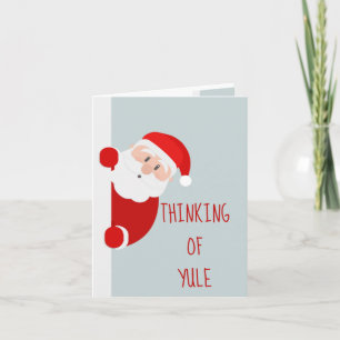 Cartão Engraçado Natal Pensando em Papais noeis Yule Swe