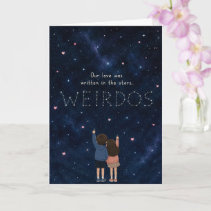 Cartão Engraçado Nosso Amor Está Escrito Nas Estrelas