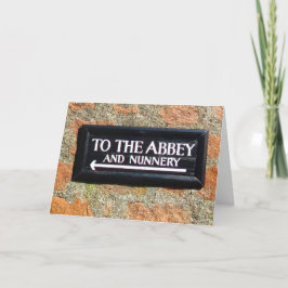 Cartão Engraçado Nunnery