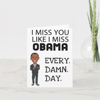 Cartão Engraçado Obama Birthday