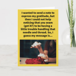 Cartão Engraçado, Obrigado, Pousa Muito