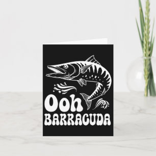 Cartão Engraçado Ohh Barracuda Pescaria Para Amantes De M
