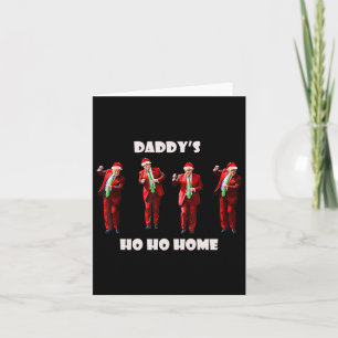 Cartão Engraçado Pai Ho Ho Home Trump Dance Papai Noel C
