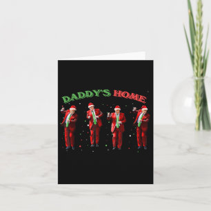Cartão Engraçado Pai Ho Ho Home Trump Dance Papai Noel C