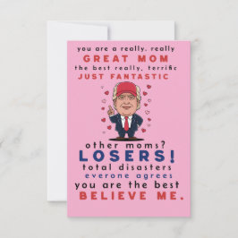 Cartão engraçado para a mãe, da filha, filho, cria