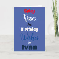 Engraçado Para Ele Fofo Moderno Azul Aniversário
