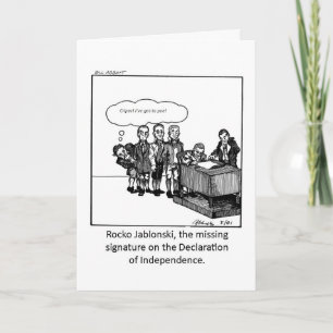 Cartão engraçado para o 4 de julho!