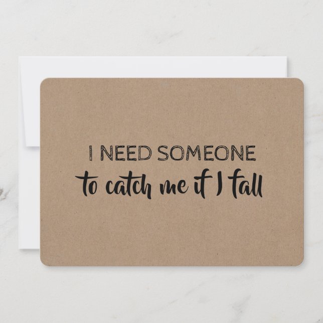 Cartão Engraçado para o Pai "Caminhe-me até a Boca (Frente)