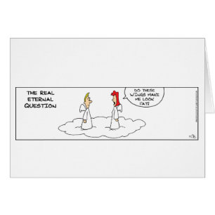 Cartão Engraçado pergunta Eterna Real
