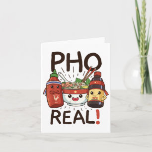 Cartão Engraçado Pho Threads Co. Diversão Vietnamita Pho 