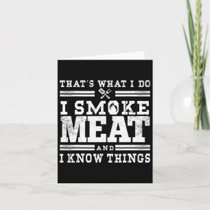 Cartão Engraçado Pitmaster Eu Fumo Churrasco De Carne Gif