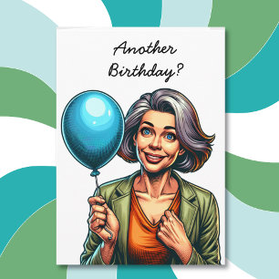 Cartão Engraçado por causa da colina envelhecendo humor a