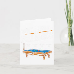 Cartão Engraçado Por Que Eu Perder No Billiard Piscina Pl