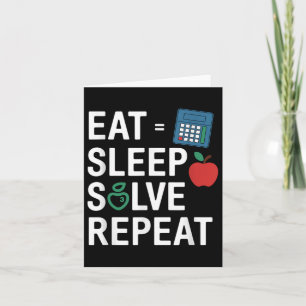 Cartão Engraçado Professor De Matemática Em Álgebra Volta