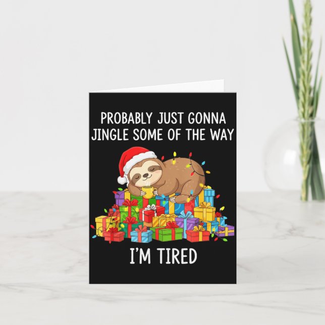 Cartão Engraçado Provavelmente Vou Só Tilintar Um Pouco D (Frente)