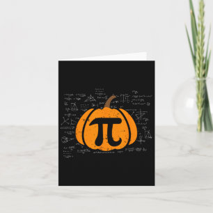 Cartão Engraçado Pumpkin Pie Math Professora Halloween Th