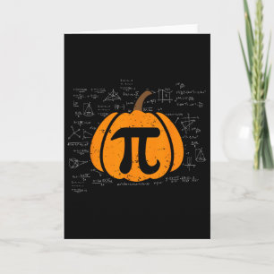Cartão Engraçado Pumpkin Pie Math Professora Halloween Th