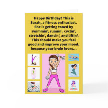 Engraçado Pun Sarah Tonin 'Happy Birday