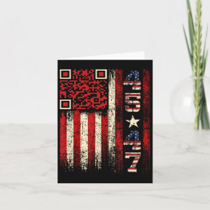 Cartão Engraçado Qr Digitalize-Me Presidente Trump 4547 T