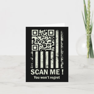 Cartão Engraçado Qr Digitalize-me Trump 45_47 Tee Trump D