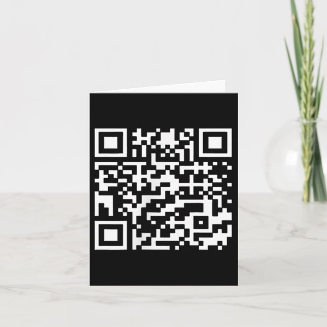Cartão Engraçado Qr Presidente Trump Dance Code _1 (Frente)