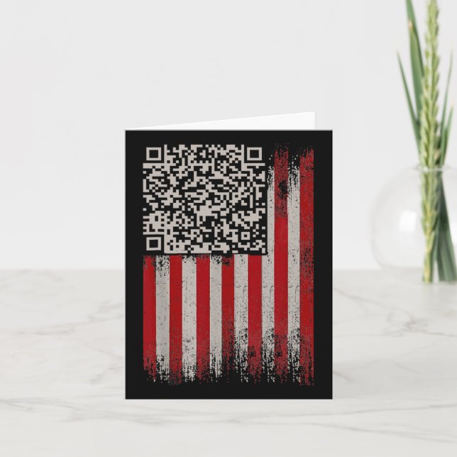 Cartão Engraçado Qr Trump Dance Code (Frente)