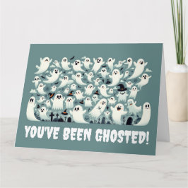 Cartão Engraçado que você foi hospedado! Fantasmas em Gra