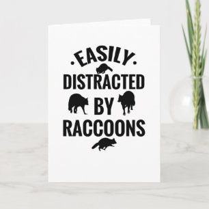 Cartão Engraçado Raccoon Presente Eu Adoro Raccoons Racco