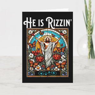 Cartão Engraçado Rizz Ele Está Rizzin Jesus