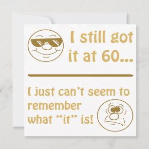 Cartão Engraçado Rostos 60º Aniversário Gifts