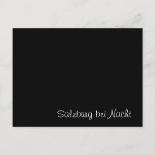 Cartão engraçado "Salzburg bei Nacht"