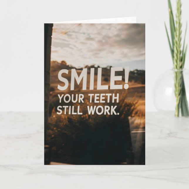 Cartão Engraçado Sarcasmo Aniversário Mais velho Idade Ma (Frente)