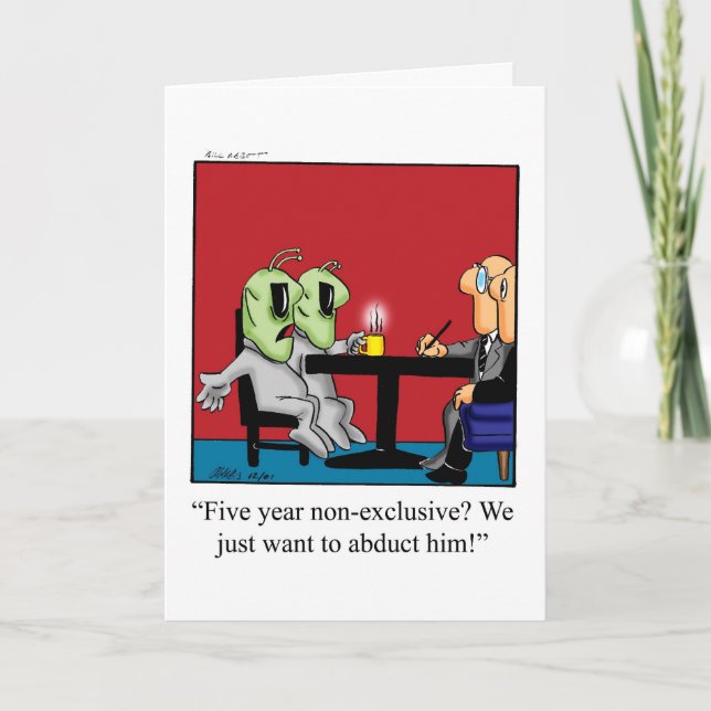 Cartão Engraçado Sentir Sua Falta (Frente)