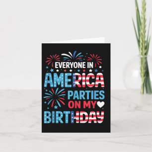 Cartão Engraçado Todos Nos Partidos Americanos No Meu Ani
