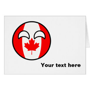 Cartão Engraçado Trending Geeky Canadá Countryball