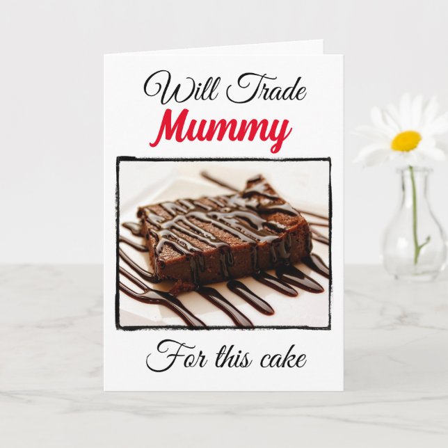 Cartão Engraçado Troco Por: Mamãe (Planta pequena)