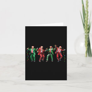 Cartão Engraçado Trump Dance Papai Noel Natal